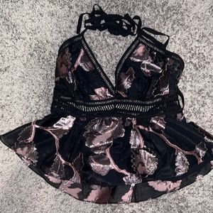 Rebecca Taylor halter cami. Size 10. Brand new with tags
